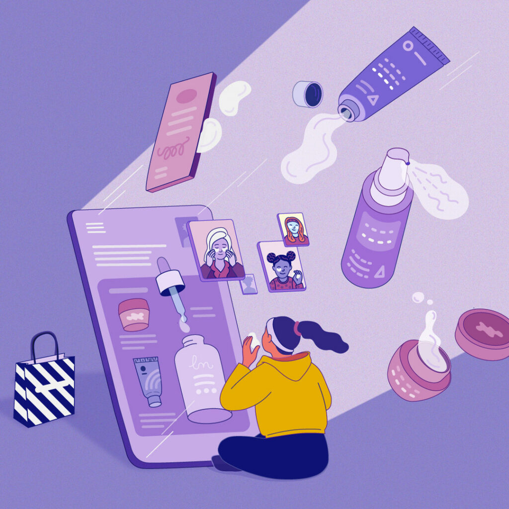 Sachbuch, Editorial, Kinderbuch, Social Media, Skincare, Kinder, Jugendliche, Beste Illustration, Ana Briceno, Magazin, Berlin